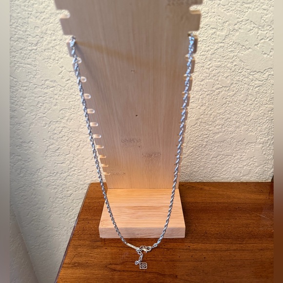 EUC Kendra Scott Rae Necklace: Silver Long Necklace with White Stone Pendant - Picture 10 of 14